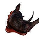 Black Rhino Head icon