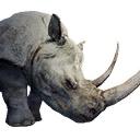 White rhinoceros icon