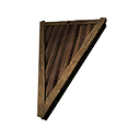 Inverted Wooden Wedge Sloped Roof icon