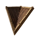 Inverted Wooden Sloped Roof Corner icon