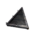 Tiled Wedge Black Ice-Reinforced Wooden Sloped Roof icon