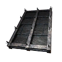 Tiled Sloped Black Ice-Reinforced Wooden Roof icon